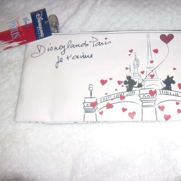 Disneyland Paris Cosmetic bag Bonjour New with tags - Picture 1 of 4
